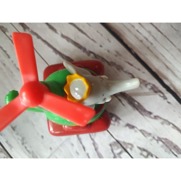 Arbys Babar World Tour Vehicle Helicopter Toy Aircraft Elephant Vintage 1990 - Picture 2 of 6